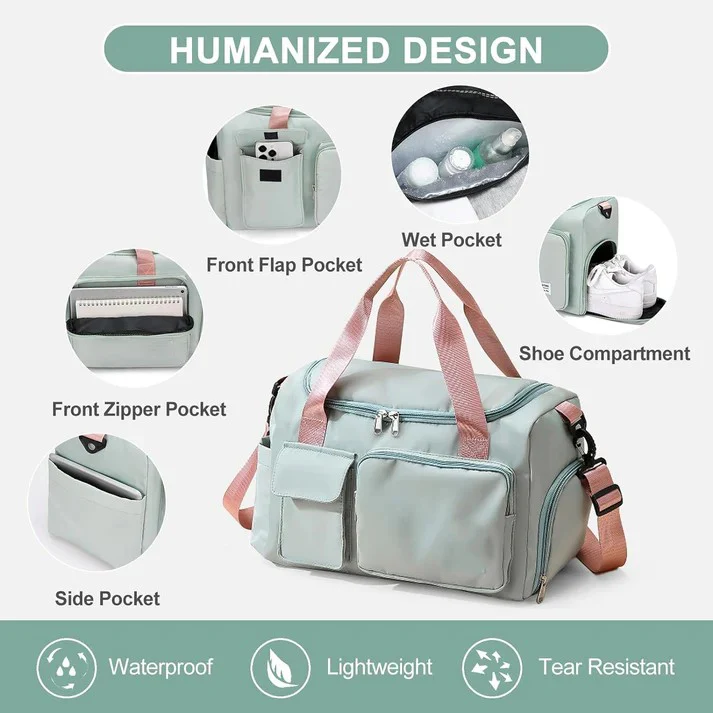 Water-Proof 6-Compartment Travel Bag (Unisex) - Image 7