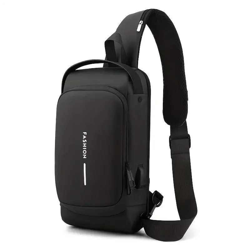 Crossbody Sling Bag With USB Charging Port (Unisex) - Image 16