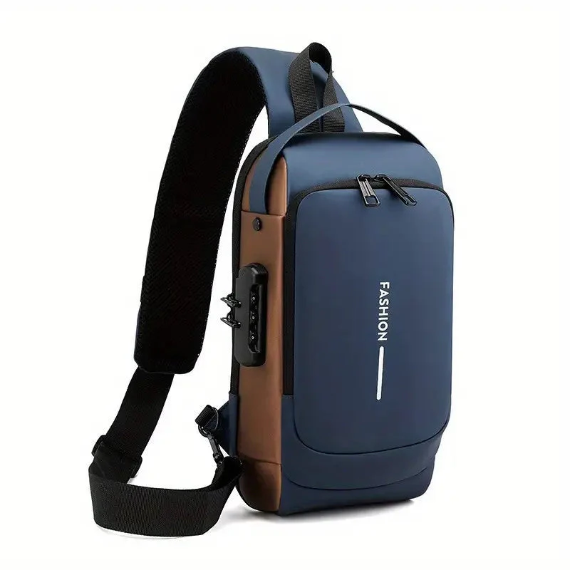 Crossbody Sling Bag With USB Charging Port (Unisex) - Image 17