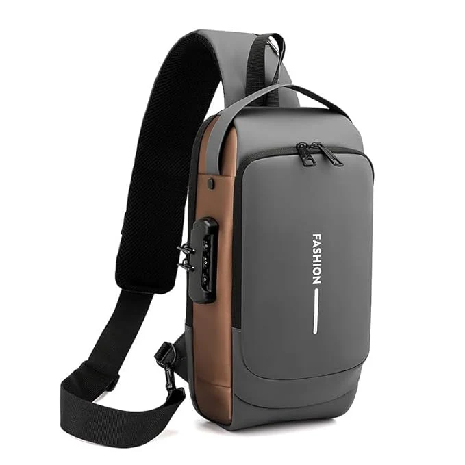 Crossbody Sling Bag With USB Charging Port (Unisex) - Image 18