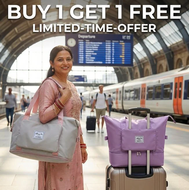 Water-Proof Foldable Travel Bag (Buy 1 Get 1 FREE) - Image 10
