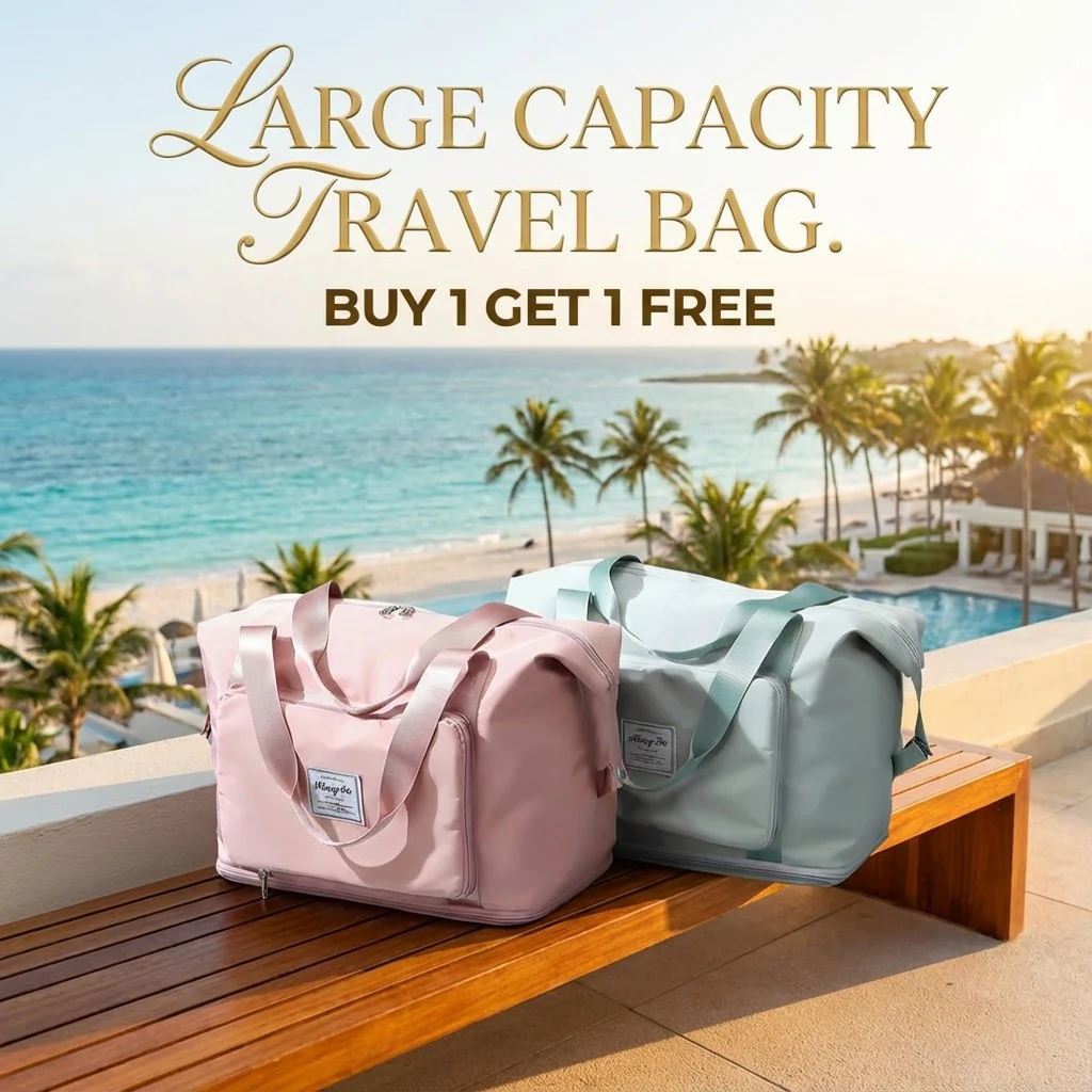 Water-Proof Foldable Travel Bag (Buy 1 Get 1 FREE) - Image 12